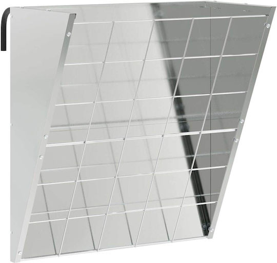 Vidaxl Hängender Heubfutterspender Silber 61 X 33 X 66 cm