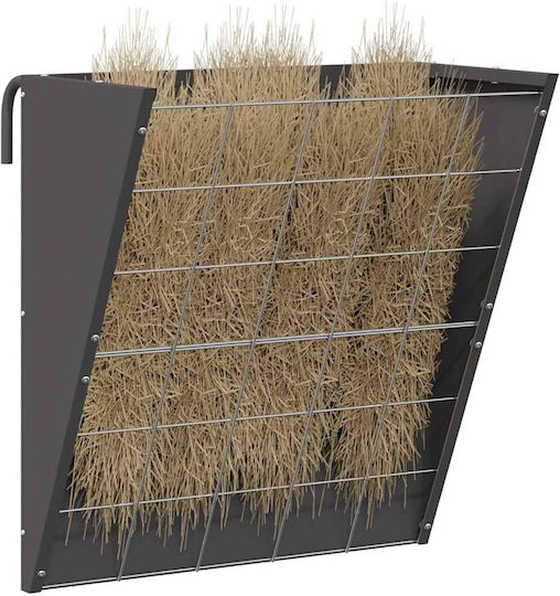 Vidaxl Hängender Futterspender aus Stroh Schwarz 61 X 33 X 66 cm
