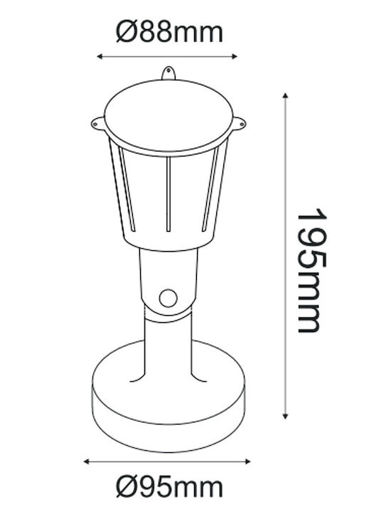 Σποτ Κήπου Led Γκρι 6w 3000k 030-4002