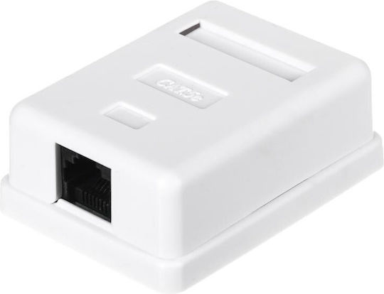 Equip Μονή Εξωτερική Πρίζα Δικτύου RJ45 σε Λευκό Χρώμα 235211
