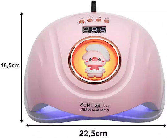 Sun S8 Pro Nail Polish Curing Lamp UV / LED 268W White