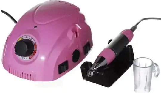 Factory Τροχός Νυχιών Ρεύματος 65W Ροζ 35000 Στροφών με Πεντάλ