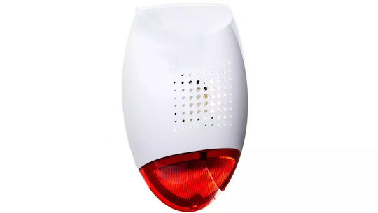 Satel Alarm Siren Baterie Outdoor 12V with Roșu Light