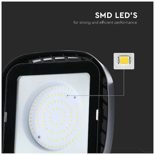 V-TAC Lumină clopot comercială 200W Alb rece 17540lm cu LED încorporat Alb Ø32.6xÎ8cm