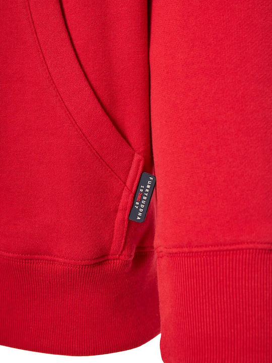 Sweatshirt mit Kapuze Crimson Red