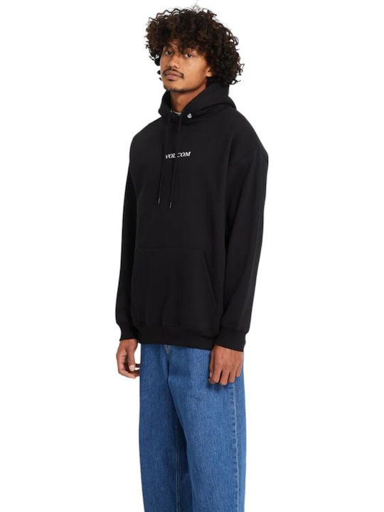 Sweatshirt With Hood Black