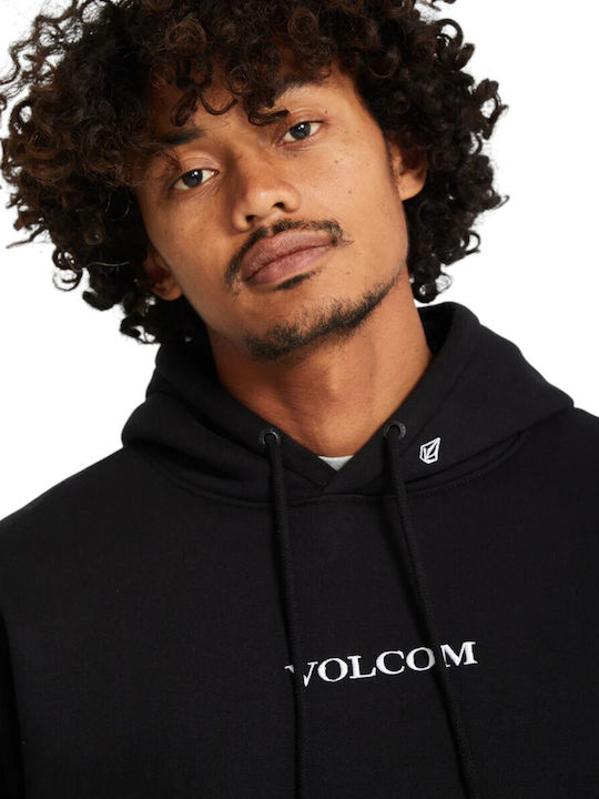 Sweatshirt With Hood Black