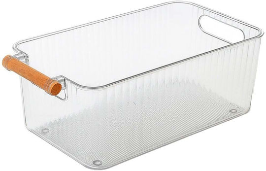 Aufbewahrungskorb Kunststoff Transparent 38x20x13cm 1Stück