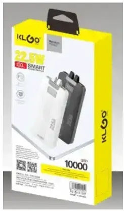 KLGO KP-28 Power Bank 10000mAh 22.5W Λευκό