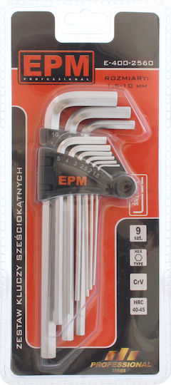 Allen Key Set “hex” Type L 9pcs