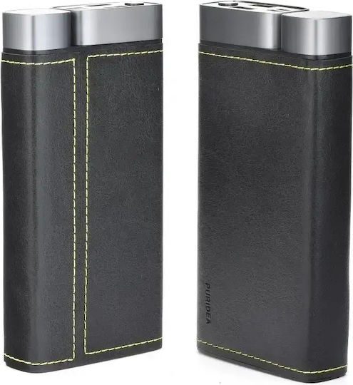 Puridea X01 Power Bank 10000mAh με 2 Θύρες USB-A Μαύρο
