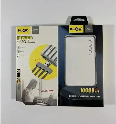 KLGO KP-65 Power Bank 10000mAh Λευκό