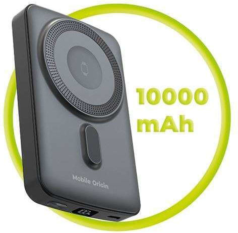 Mobile Origin PB9 MagSafe Power Bank 10000mAh 20W με Θύρα USB-C Power Delivery Μαύρο