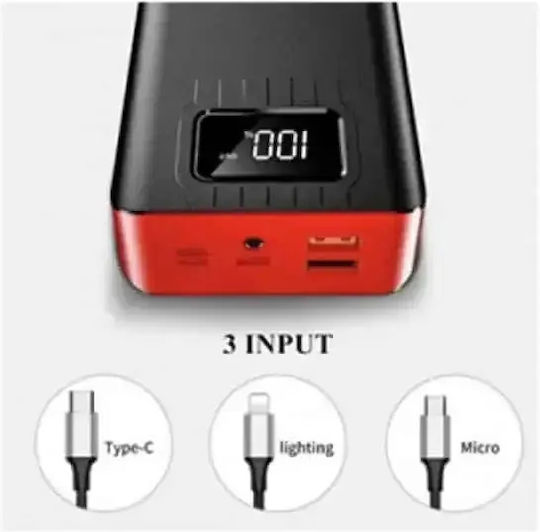 Andowl Q-CD701 Power Bank 40000mAh με 2 Θύρες USB-A Κόκκινο