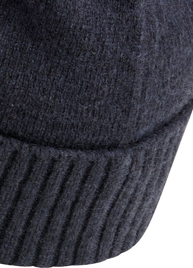 Beanie Beanie Knitted in Navy Blue color