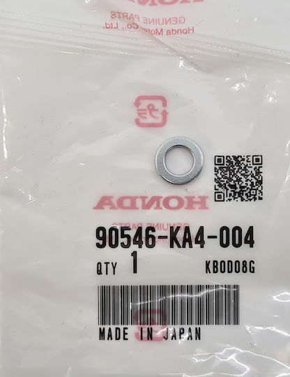 Ροδέλα 6mm Γνήσια Honda 90546-ka4-004