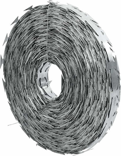 vidaXL Wire Fencing Razor Wire Gray 100m