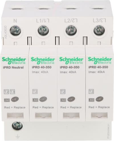 Schneider Electric Acti 9 iPRD40 4-Poles Inspired T2 Panel Lightning Protection 40kA 350V