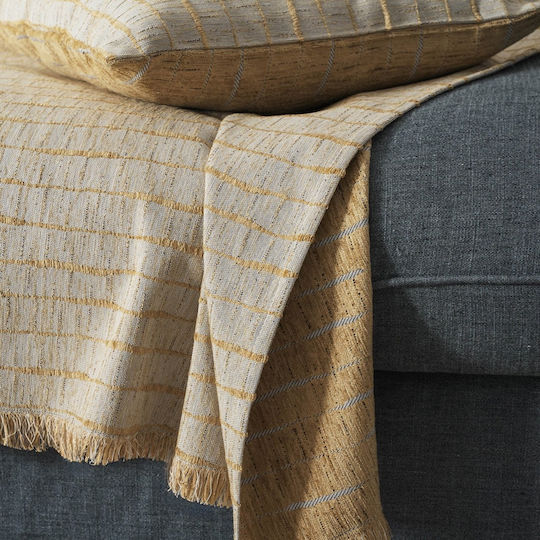 Gofis Home Vespera Sesselüberwurf Jacquard 148x180cm Gold 148/04