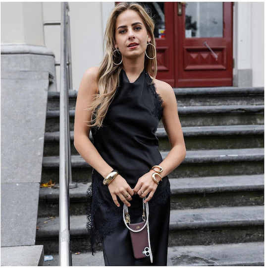 Neck Strap Avy Chain Crossbody Strap Detachable Mobile Phone Cases Smartphones Silver Spark 8719246497544
