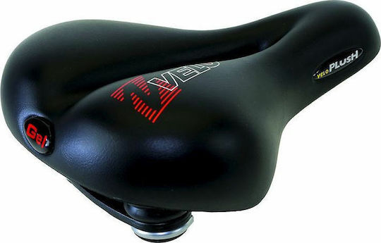 Velo Plush Gel Elasto Черен Велосипедна седалка Градски