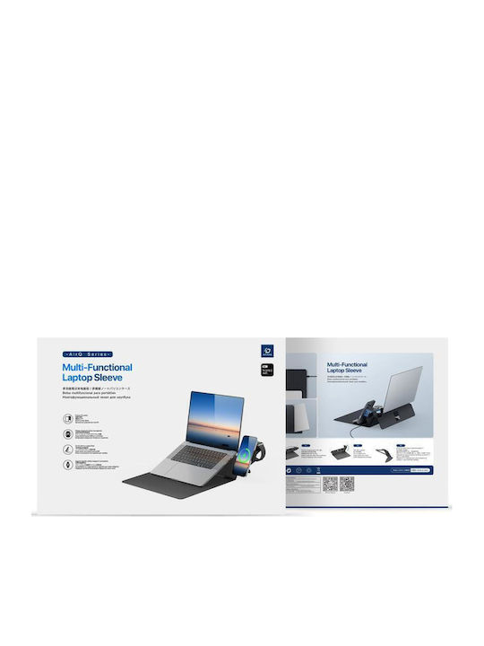 Dux Ducis AirQ Калъф за Лаптоп 16" с USB Порт в Черен Цвят