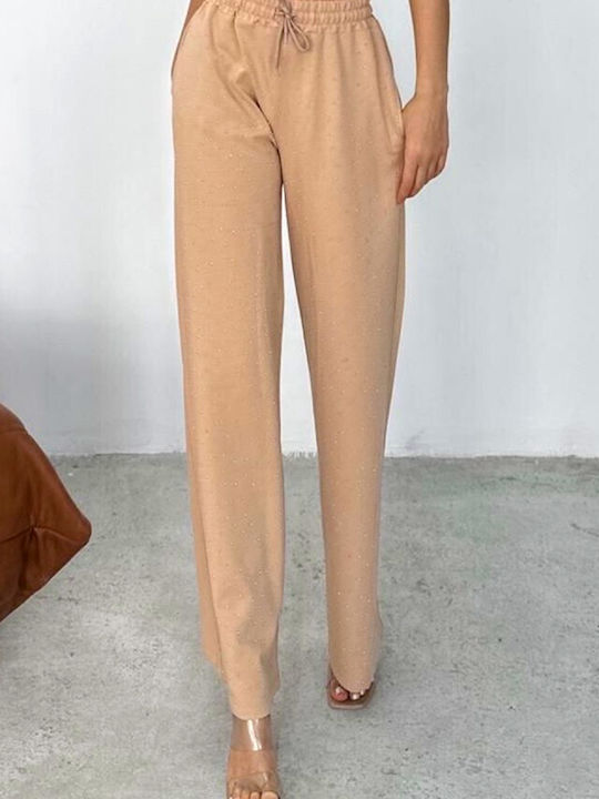 Jogginghose Ausgestellt Beige