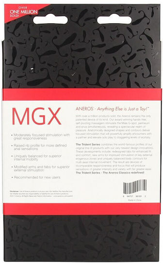 Aneros MGX Trident Series MGX Prostate Massager Анална тапа Бял 10см