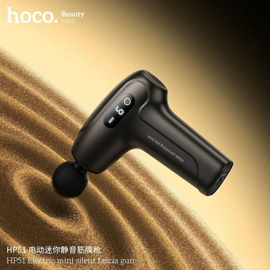 Hoco Massagepistole Körper 4 Köpfe Schwarz Hp51 Ultra Mini