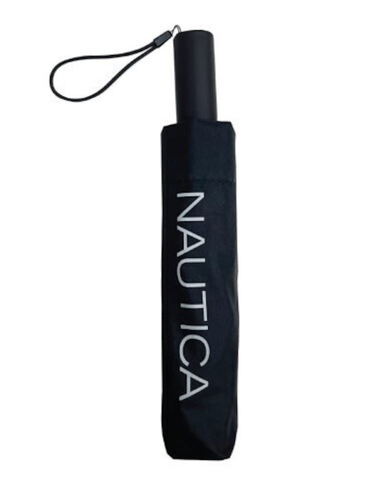 Nautica Windproof Automatic Umbrella Compact Black