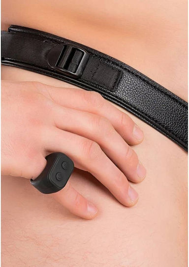Gurtzeug Strap-Ons Hohlmodell aus Silikon & Kabellose Fernbedienung Hidden Desire Inferno Hohlpenis Strap-On Vibrator aus Fleisch 18cm