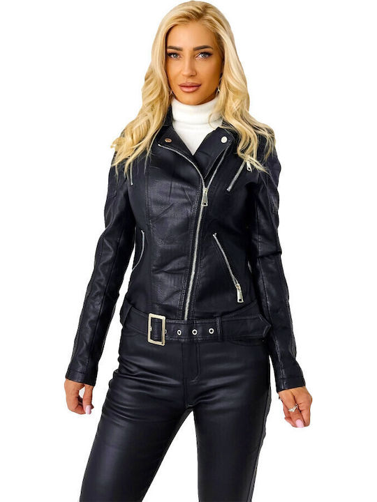 Damen Bikerjacke Black