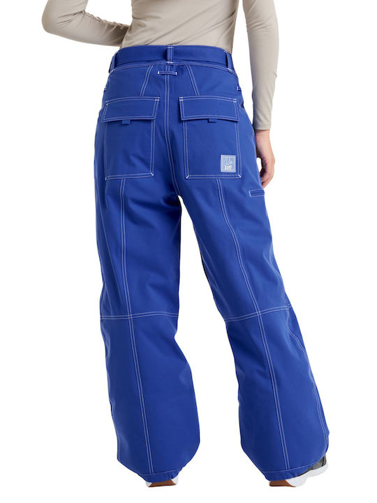 Roxy Snow Chloe Kim ERJTP03300-PPM0 Women's Trousers for Ski & Snowboard Blue