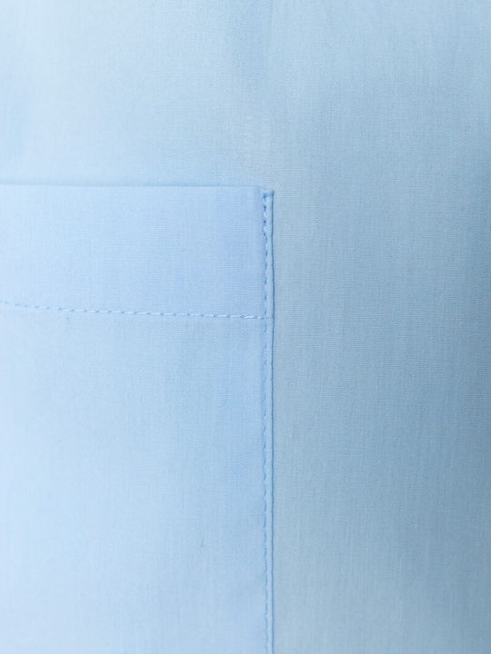 Αμάνικο Γυναικείο Πουκάμισο Light Blue Μονόχρωμο