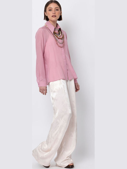 Women's Long Sleeve Shirt Pink