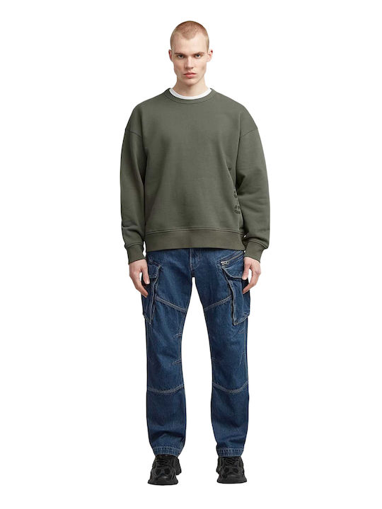 M Rovic 3d Men's Jeans Pants with Loose Fit Blue