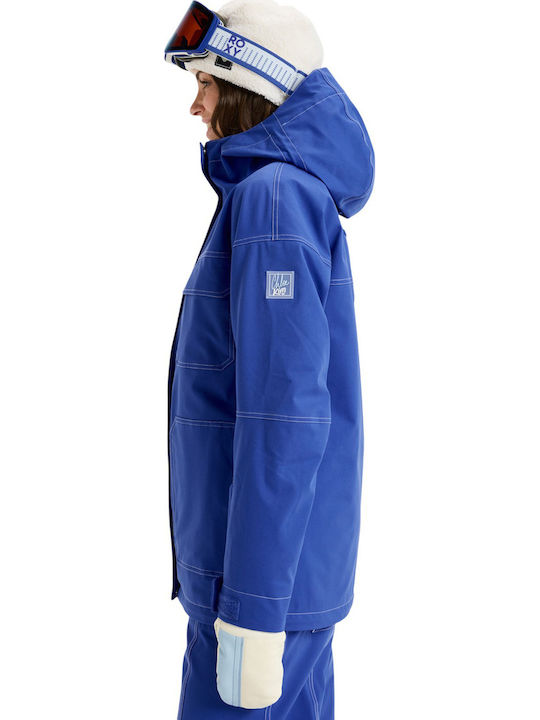 Roxy Chloe Kim ERJTJ03511-PPM0 Γυναικείο Μπουφάν για Σκι & Snowboard Μπλε