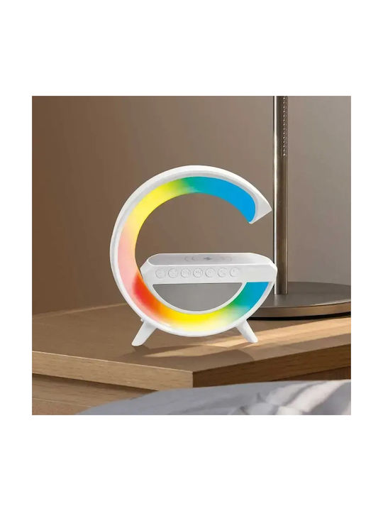 The Source Tabletop Digital LED Clock with Alarm Clock White