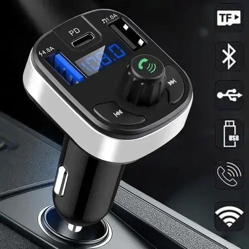 Andowl FM Transmitter Αυτοκινήτου Qc58 με Bluetooth / USB