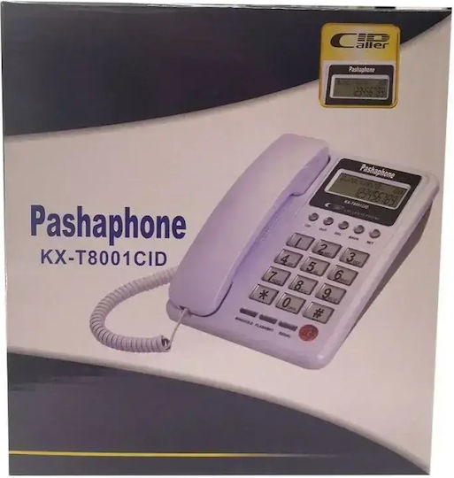 KX-T8001CID Kabelgebundenes Telefon Büro Weiß