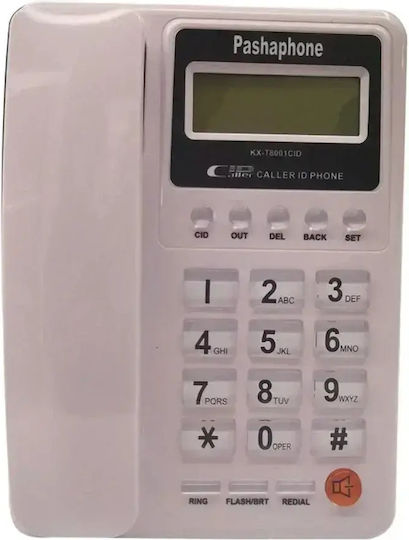 KX-T8001CID Kabelgebundenes Telefon Büro Weiß