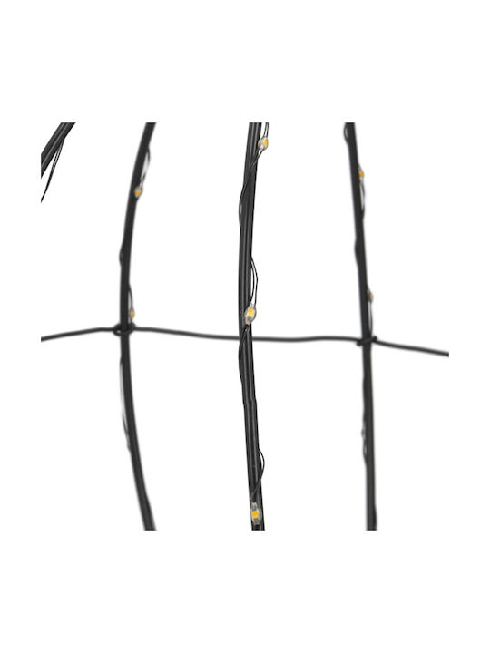 Lampă de Crăciun 123led pe Baterii Extra Cald și Alb Cald 80 LED-uri 28cm Negru