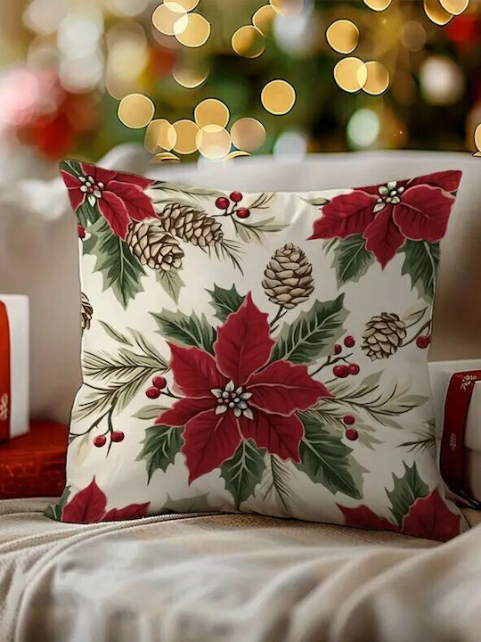 By Queen Limited Festive Edition Pillow Case Holiday Classic Red Berries 45x45cm