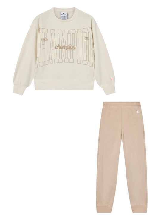Kids Sweatpants Set Ivory Canvas