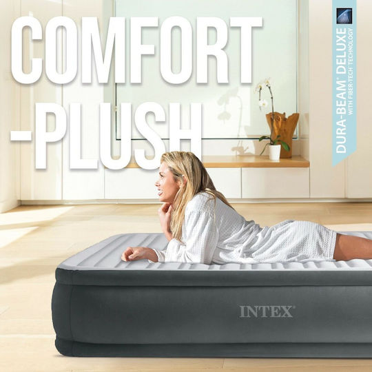 Intex Intex Camping-Luftmatratze mit Integrierter Elektrischer Pumpe Grau