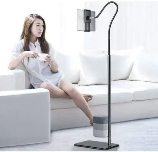 Stand pentru tabletă pardoseală în culoarea Negru