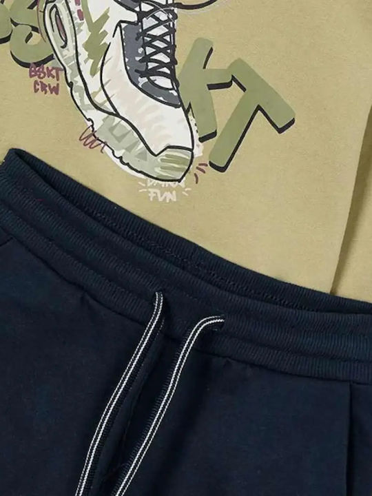Kids Sweatpants Set Wheat 2pcs
