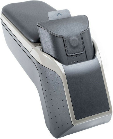 Rati Armster Car PU Armrest for Hyundai i10 Gray