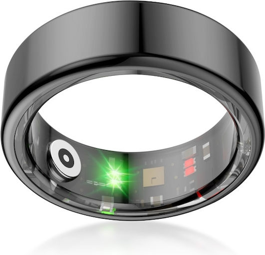 Ksix Saturn Inel Inteligent 19.8mm Impermeabil Negru
