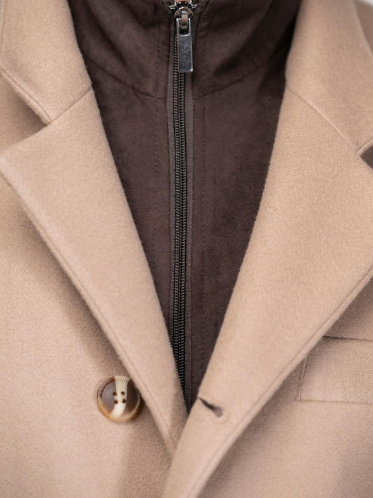 Dezing Herren Mantel Camel